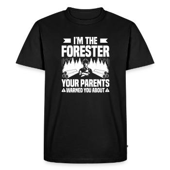 Forester Forestry Forester Forest workers Forest - Men's Premium Organic T-Shirt - black - Front - Nico (187cm)