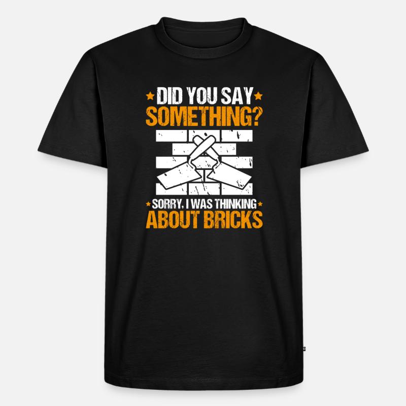 Master Masonry Masonry Bricklayer Mason - Men's Premium Organic T-Shirt - black