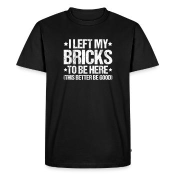 Master Masonry Masonry Bricklayer Mason - Men's Premium Organic T-Shirt - black - Front - Nico (187cm)