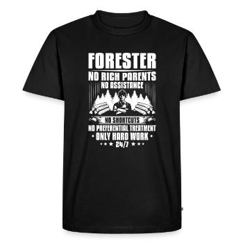 Forester Forestry Forester Forest workers Forest - Men's Premium Organic T-Shirt - black - Front - Nico (187cm)