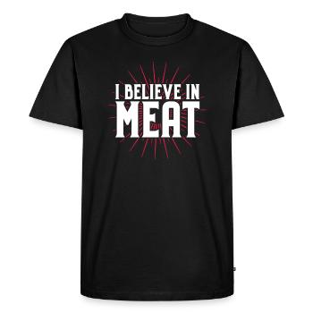Carnivore Diät Carnivore Ernährung Carnivore Diet - T-shirt Premium bio Homme - noir - Devant - Nico (187cm)
