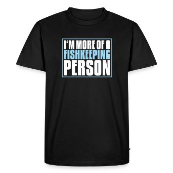 Aquaristique Aquariophile Aquarium Poissons Aquariophile - T-shirt Premium bio Homme - noir - Devant - Nico (187cm)