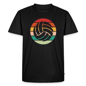 Volley-ball Volleyball Volleyball Joueur Volley - T-shirt Premium bio Homme - noir - Devant - Nico (187cm)