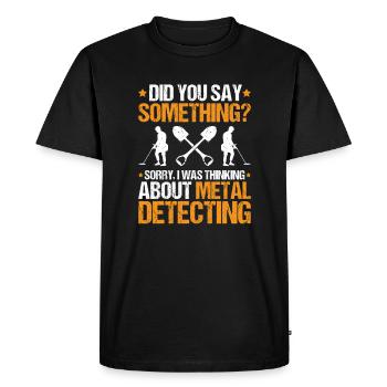 Detectorist Sondler Metal Detectorist - Men's Premium Organic T-Shirt - black - Front - Nico (187cm)
