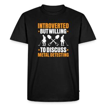Detectorist Sondler Metal Detectorist - Men's Premium Organic T-Shirt - black - Front - Nico (187cm)