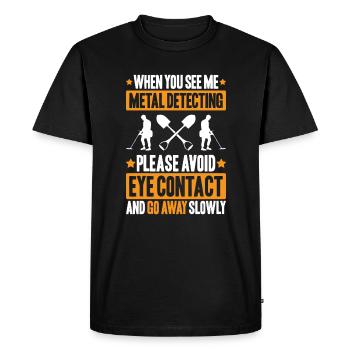 Detectorist Sondler Metal Detectorist - Men's Premium Organic T-Shirt - black - Front - Nico (187cm)