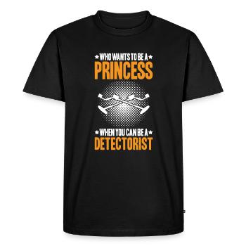 Detectorist Sondler Metal Detectorist - Men's Premium Organic T-Shirt - black - Front - Nico (187cm)