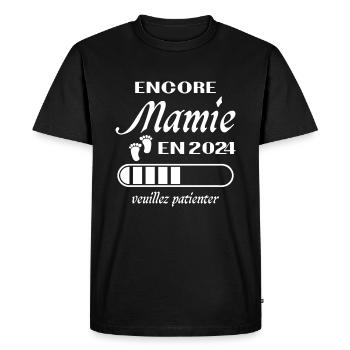 Granny Girl Again 2024 Future Grandma Gift - Men's Premium Organic T-Shirt - black - Front - Nico (187cm)