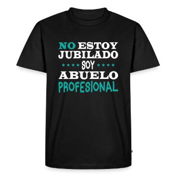 I'm not retired, I'm a professional grandfather - Men's Premium Organic T-Shirt - black - Front - Nico (187cm)