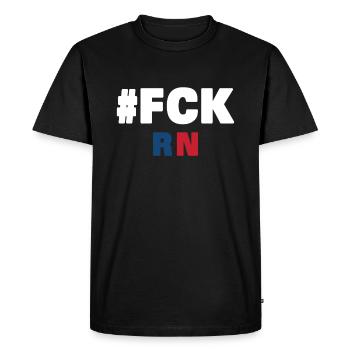 Fck rn - T-shirt Premium bio Homme - noir - Devant - Nico (187cm)