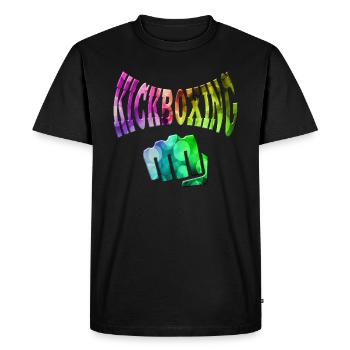 Kickboxing - Men's Premium Organic T-Shirt - black - Front - Nico (187cm)
