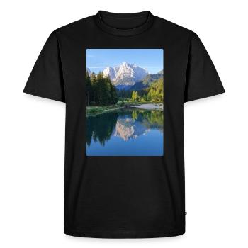 Jasna Lake Kranjska Gora Slovenia - Men's Premium Organic T-Shirt - black - Front - Nico (187cm)