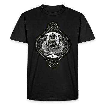 Scarabée lunaire - T-shirt Premium bio Homme - noir - Devant - Nico (187cm)