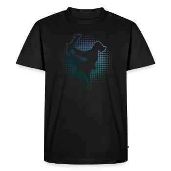 Skateboarder Homme Patinage Skateboard - T-shirt Premium bio Homme - noir - Devant - Nico (187cm)