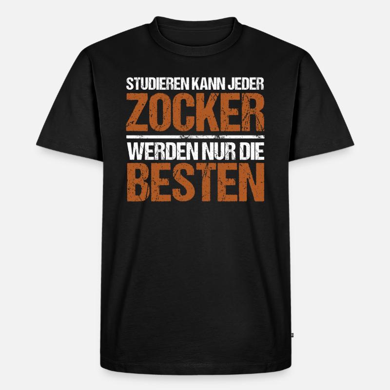 Studieren kann jeder - Magier Edition - Männer Premium Bio T-Shirt - Schwarz