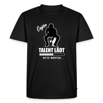 Cajon - Talent Loading Cajon Player Kajon - Men's Premium Organic T-Shirt - black - Front - Nico (187cm)