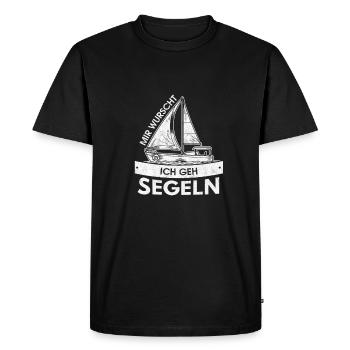Ça ne me dérange pas de naviguer voilier yachtsman - T-shirt Premium bio Homme - noir - Devant - Nico (187cm)