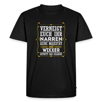 Wixxer - Männer Premium Bio T-Shirt - Schwarz - Vorne - Nico (187cm)