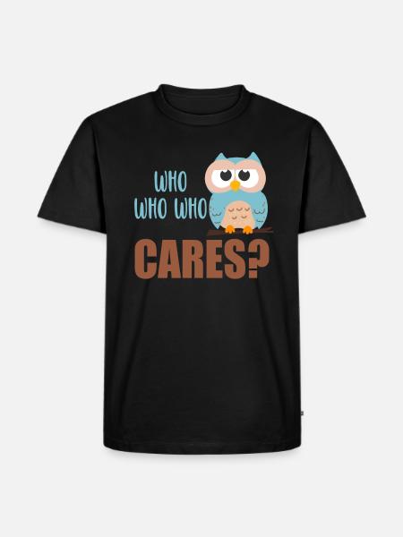 Chouette hibou hibou - T-shirt Premium bio Homme - noir
