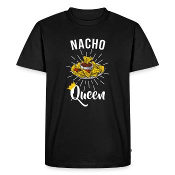 Nacho Queen Mexican Food Tacos Nachos - T-shirt Premium bio Homme - noir - Devant - Nico (187cm)