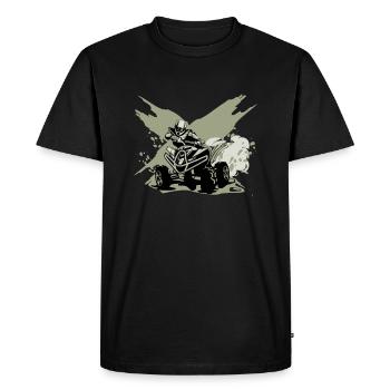 ATV Quad Driver Quad Biker Offroad Gift - Men's Premium Organic T-Shirt - black - Front - Nico (187cm)