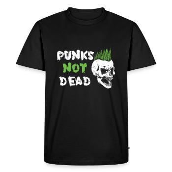 Punks Not Dead Anarchy Punker Totenkopf Skull Punk - T-shirt Premium bio Homme - noir - Devant - Nico (187cm)