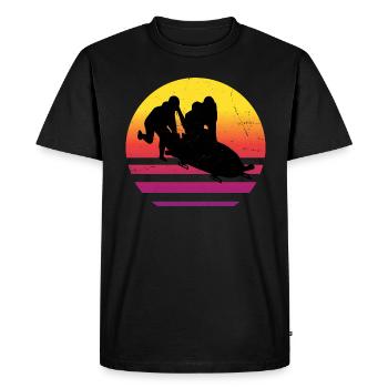 Men's Bobsleigh Bobsport Bobsleigh Two-man bobsleigh track - Men's Premium Organic T-Shirt - black - Front - Nico (187cm)