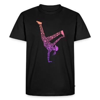 Breakdancing Breakdancer Women Girls Breakdancing - Men's Premium Organic T-Shirt - black - Front - Nico (187cm)
