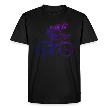 Vélo de route Vélo de route Vélo de route Vélo de route - T-shirt Premium bio Homme - noir - Devant - Nico (187cm)
