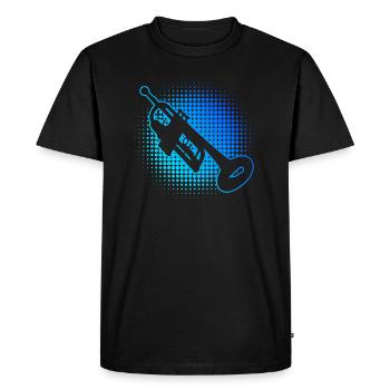 Trompette Trompette Trompette Trompette Joueur de Trompette - T-shirt Premium bio Homme - noir - Devant - Nico (187cm)