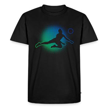 Volleyball Players Women Men's Volleyball - Men's Premium Organic T-Shirt - black - Front - Nico (187cm)