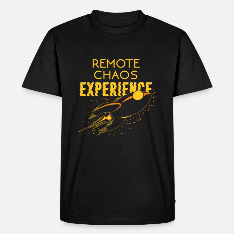 Remote Chaos Experience - Männer Premium Bio T-Shirt - Schwarz