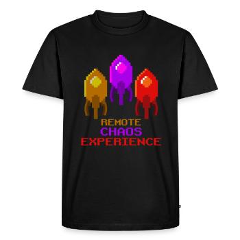 Remote chaos experience - Men's Premium Organic T-Shirt - black - Front - Nico (187cm)