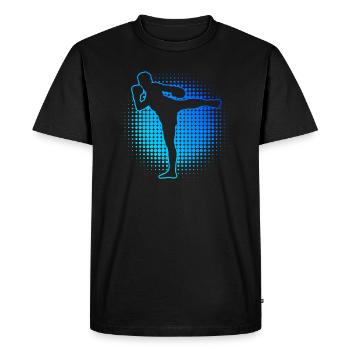 Thai Boxer Thai Boxing Muay Thai Thai Boxing Thai Boxing - Men's Premium Organic T-Shirt - black - Front - Nico (187cm)