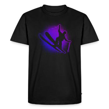 Ski acrobatique femmes Ski acrobatique hommes Slopestyle - T-shirt Premium bio Homme - noir - Devant - Nico (187cm)