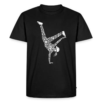 Breakdancing Breakdancer Girls Women Breakdancing - Men's Premium Organic T-Shirt - black - Front - Nico (187cm)