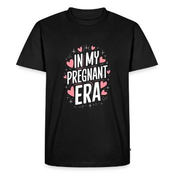 Grossesse Grossesse Accouchement - T-shirt Premium bio Homme - noir - Devant - Nico (187cm)