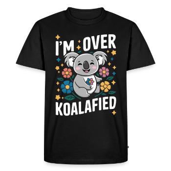 Koala Koala Koala Ours Koala Animal - T-shirt Premium bio Homme - noir - Devant - Nico (187cm)