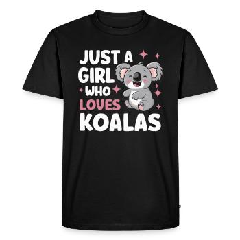 Koala Koala Koala Ours Koala Animal - T-shirt Premium bio Homme - noir - Devant - Nico (187cm)