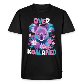 Koala Koala Koala Ours Koala Animal - T-shirt Premium bio Homme - noir - Devant - Nico (187cm)