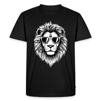Lion Lion Animal Africa - Men's Premium Organic T-Shirt - black - Front - Nico (187cm)