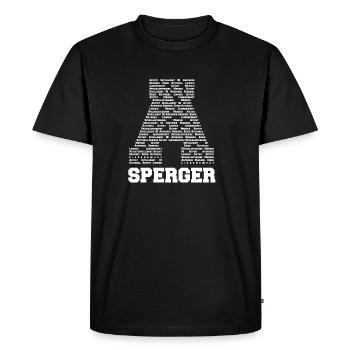 Le syndrome d'Asperger - T-SHIRT - T-shirt Premium bio Homme - noir - Devant - Nico (187cm)