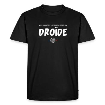 Panoramisme ? C'est un droide - Replique - T-shirt Premium bio Homme - noir - Devant - Nico (187cm)