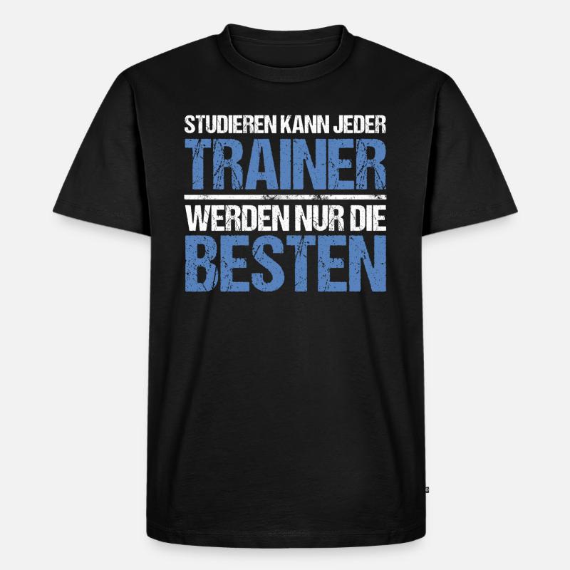 Anyone can study - Trainer Edition - Men's Premium Organic T-Shirt - black