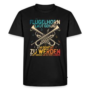 Bugle Bugle est une déclaration amusante - T-shirt Premium bio Homme - noir - Devant - Nico (187cm)