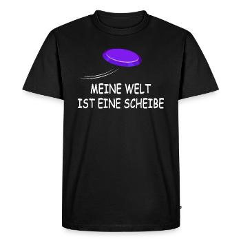 Disc golfeur Frisbee Ultimate-Frisbee Frisbee - T-shirt Premium bio Homme - noir - Devant - Nico (187cm)