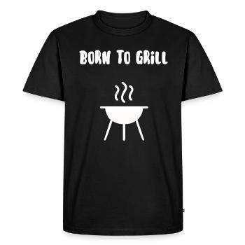 Born to grill - T-shirt Premium bio Homme - noir - Devant - Nico (187cm)