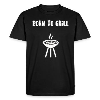 Born to grill - T-shirt Premium bio Homme - noir - Devant - Nico (187cm)