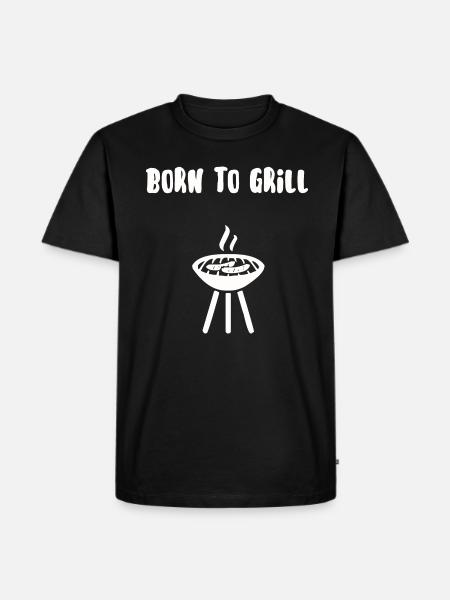 Born to grill - Men's Premium Organic T-Shirt - black