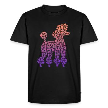 Poodle Lover Dogs Owner Dog Poodle Kids - Men's Premium Organic T-Shirt - black - Front - Nico (187cm)